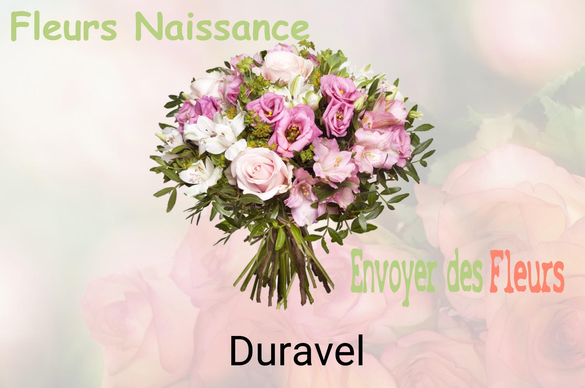 Bouquet de fleurs de naissance livré à Duravel